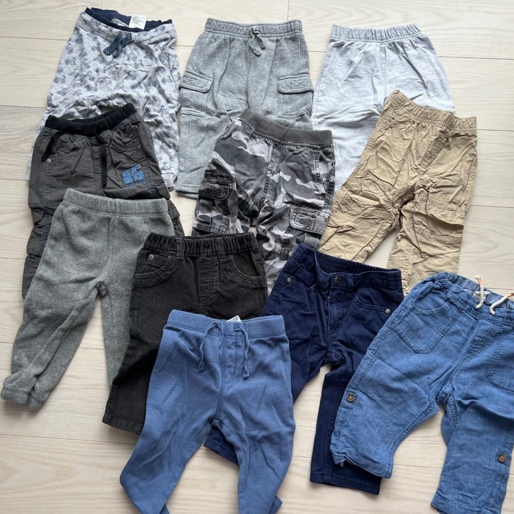 Set of 11 Pants  Baby Boy ( Varies 6-18 months )